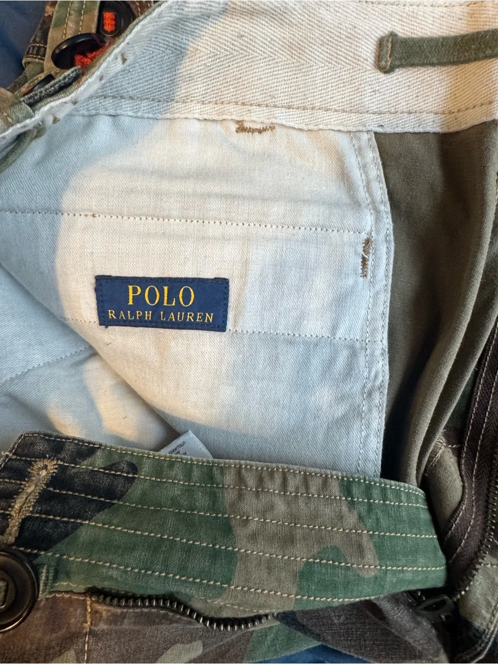 Ralph Lauren Men's Camouflage Cargo Pants - Green/Brown